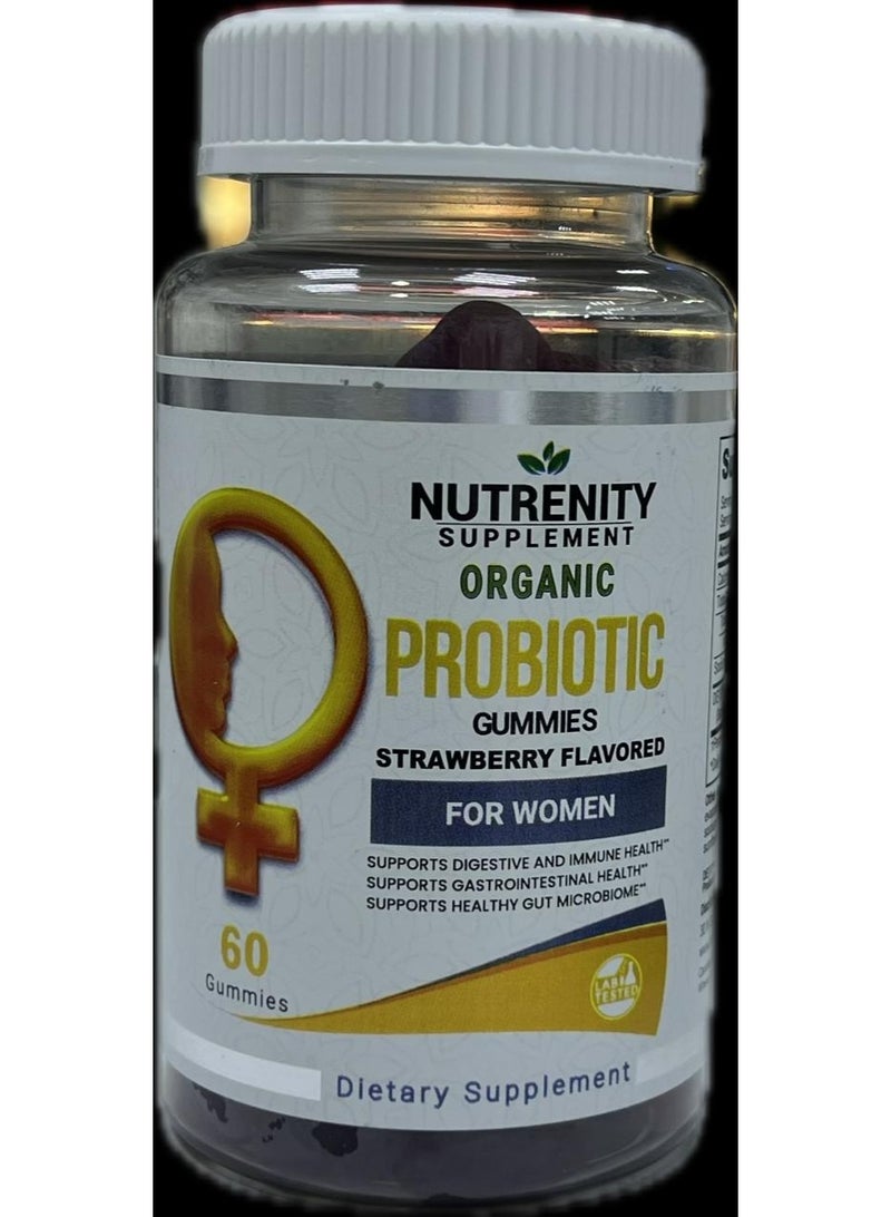 ORGANIC PROBIOTIC GUMMIES FOR WOMEN 60'S